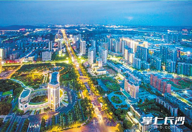 湘潭城區(qū)夜景
