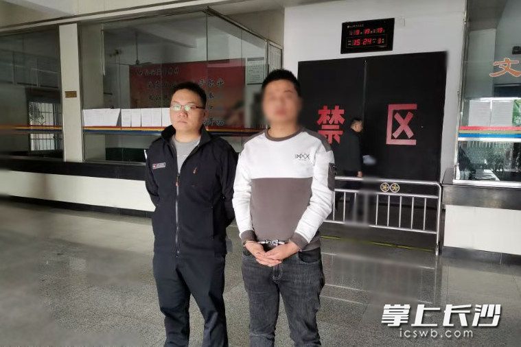 犯罪嫌疑人胡某幸被依法刑事拘留,。長沙公安供圖