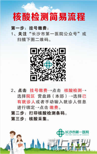 核酸檢測簡易流程展示板