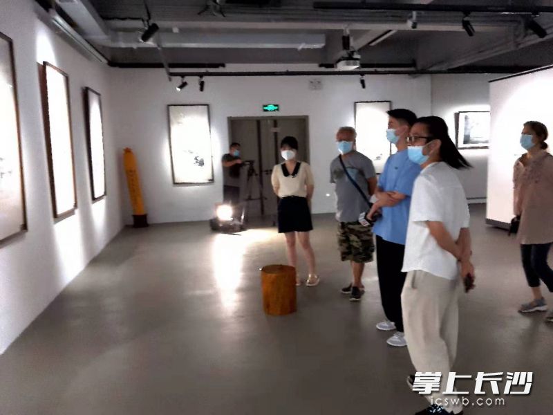 天一美術(shù)館觀展現(xiàn)場。長沙晚報全媒體記者 王斌 攝