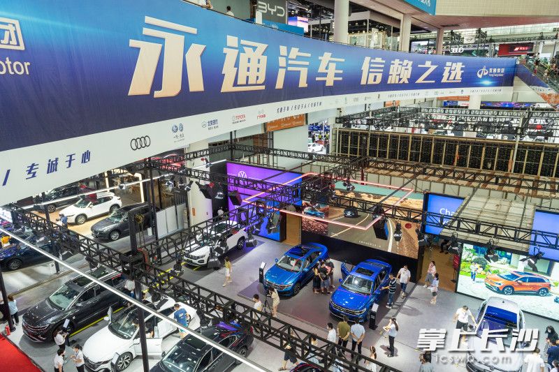 2022湖南車展鳥瞰。長沙晚報全媒體記者 鄒麟 攝