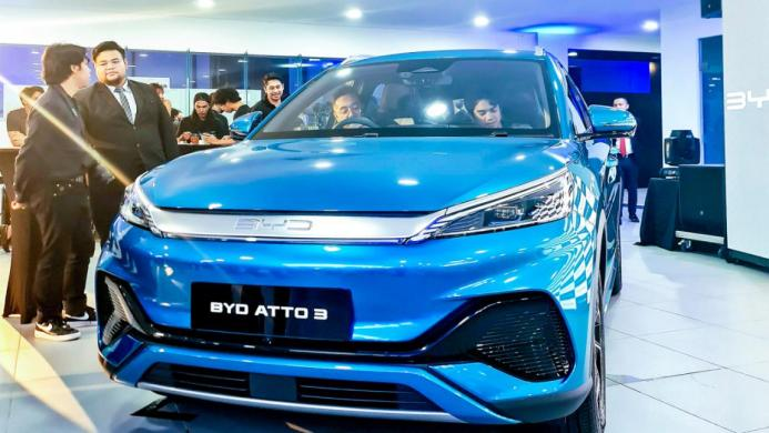 現(xiàn)場展示BYD ATTO 3車型