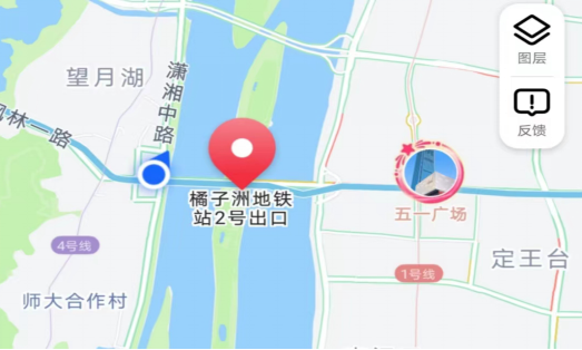 地鐵2號(hào)線(xiàn)橘子洲站