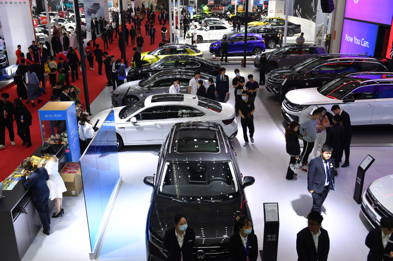 2023湖南車展盛況,。  長(zhǎng)沙晚報(bào)全媒體記者 王志偉 攝（資料圖）