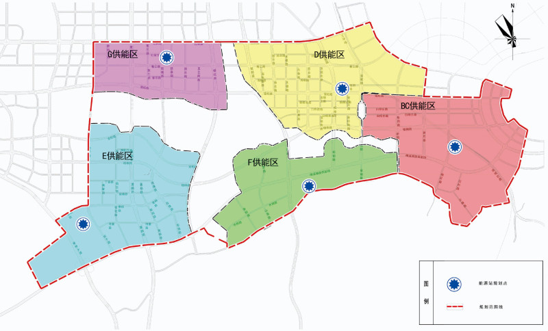 梅溪湖國際新城區(qū)域能源站分布圖