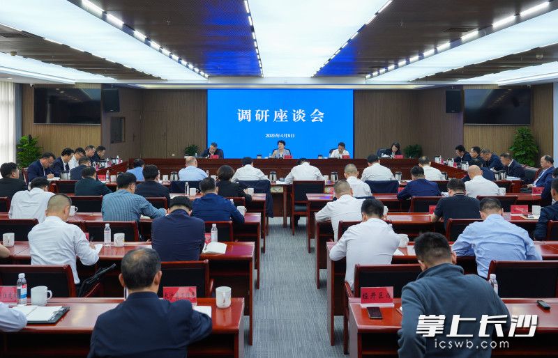 調(diào)研座談會現(xiàn)場,。 均為長沙晚報全媒體記者郭雨滴攝